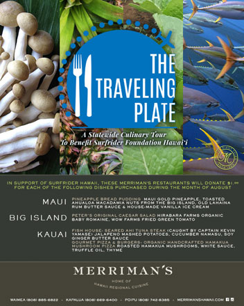 Feature image for4th Annual @TravelingPlateHawaii - Dine for a cause this August to benefit Surfrider Hawaii! 